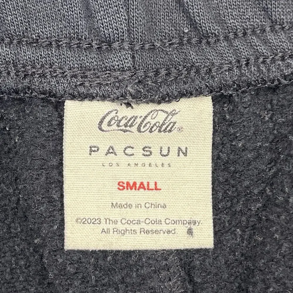 Pacsun Coke Women's Small Sweat Shorts Black Cuffed Pockets